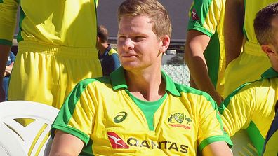 Steve Smith during the Australian national cricket team photo session at Newlands Cricket Stadium