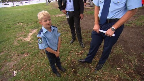 Officer Finn completed his duty with excellence. (9NEWS)