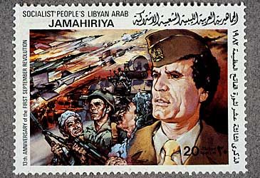 When did Muammar Gaddafi overthrow King Idris I in a coup d'état?