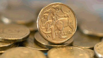 The Aussie dollar has hit a three-year low.