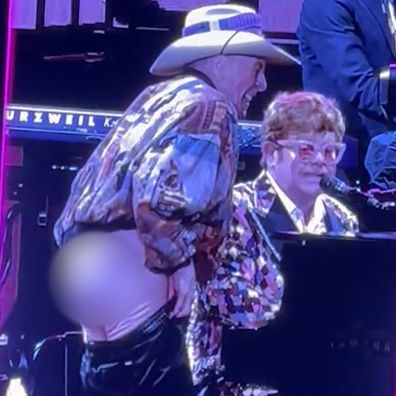 Elton John and Molly Meldrum
