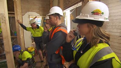 Ryan and Rachel are faced with an issue on The Block 2022.