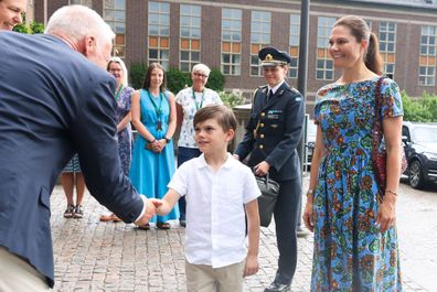 Crown Princess Victoria of Sweden and Prince Oscar of Sweden 