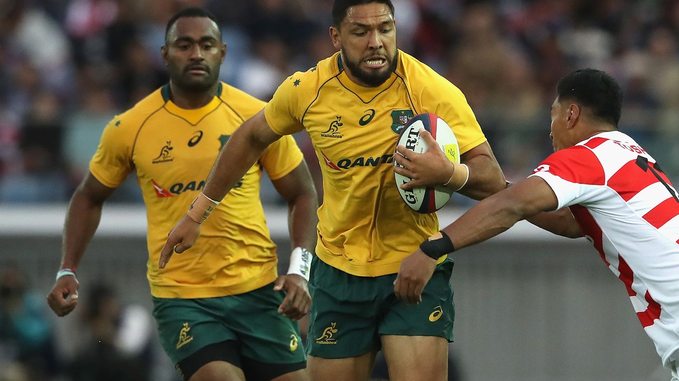 Curtis Rona in action for the Wallabies in 2017.