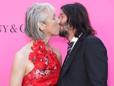 LOS ANGELES, CALIFORNIA - APRIL 15: (L-R) Alexandra Grant and Keanu Reeves attend the MOCA Gala 2023 at The Geffen Contemporary at MOCA on April 15, 2023 in Los Angeles, California. (Photo by Momodu Mansaray/WireImage)