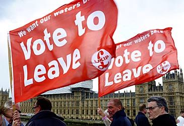 What proportion of British votes in the EU referendum were in favour of leaving the union?