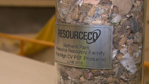 The plant is a joint venture between ResourceCo and Cleanway. Picture: 9NEWS
