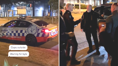 Kyle Sandilands ambushed by cops outside of studio