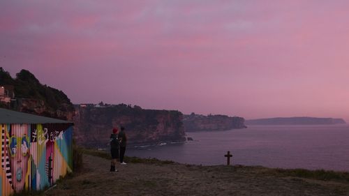 Sunrise and smoke haze from North Bondi.