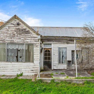 A 1930s Victorian weatherboard in need of TLC is on offer for $130,000