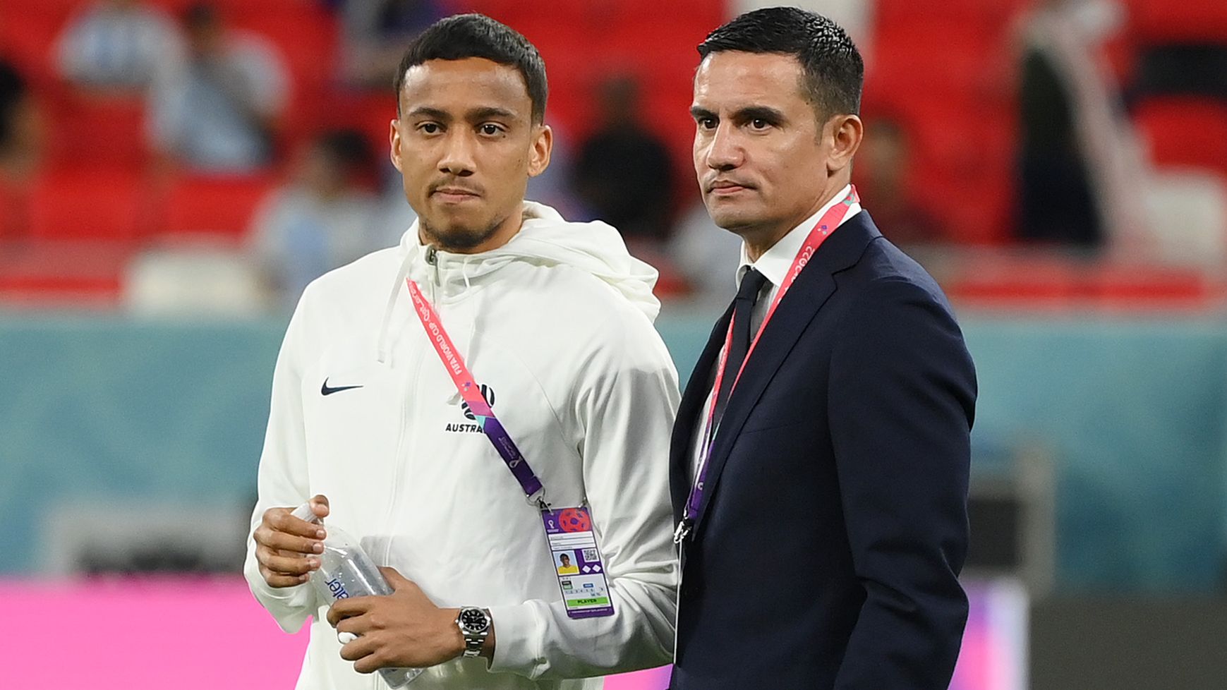 Concerning video emerges as Tim Cahill dragged away from interview after human rights question