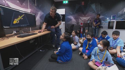 Sydney primary school students attend expo about future careers.