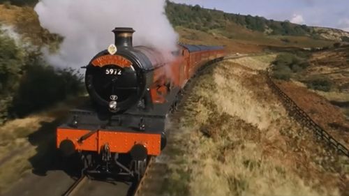 The steam train, called the Jacobite, runs regular excursions through the Scottish countryside.