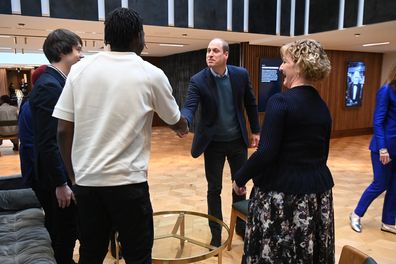 Prince William, Duke of Cambridge during a visit BAFTA in London