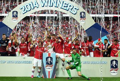 The trophy was the Gunners’ first since 2005.