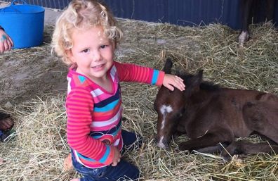 Belle horse riding accident toddler