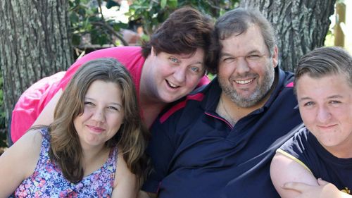 Mr Coard, with wife Kate and children Natasha and Martin.