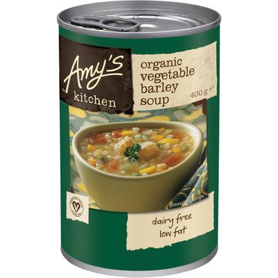 Amy's Kitchen Organic Vegetable Barley Soup - 237 mg sodium 
