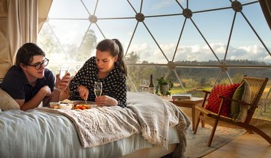 domescapes glamping in the vines