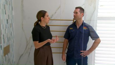 Dan and Dani in Mitch and Mark's Master Ensuite