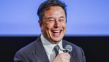 Tesla founder Elon Musk speaks at the ONS (Offshore Northern Seas) fair on sustainable energy in Stavanger, Norway, Monday, Aug. 29, 2022. (Carina Johansen/NTB Scanpix via AP)