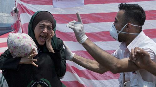 Protests on  the Gaza-Israel border have left 59 dead. (AP).