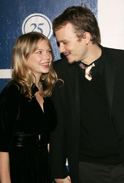 Michelle Williams and Heath Ledger attend the Independent Feature Project's 15th Annual Gotham Awards in 2005 in New York City.