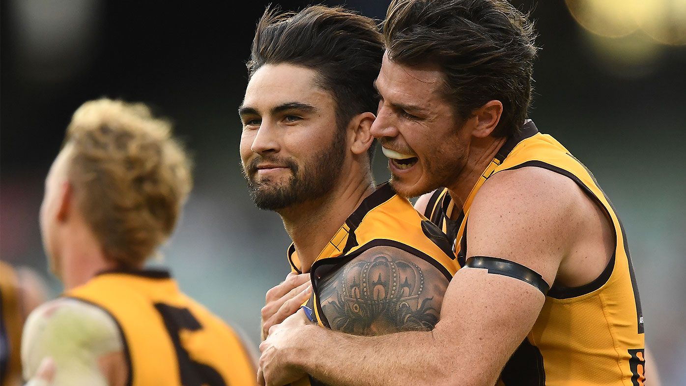 Chad Wingard marks Hawthorn debut with insane goal in win over Kangaroos
