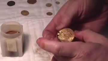 Rare coins recovered from &quot;the ship of gold&quot;
