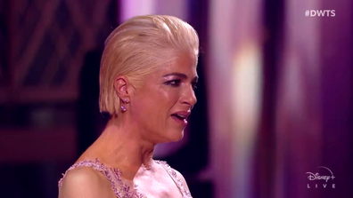 Selma Blair cries as she reveals her health concerns leading to quitting competition Dancing with the Stars