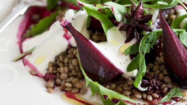 Lentil salad with baby beets and feta_thumb