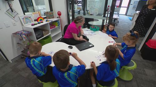 Googong Public, just near the border to the ACT, welcomed its 700-plus students back to class, including 147 kids in kindy.