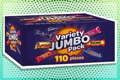 9PR: Cadbury Variety Jumbo Pack, 110 Pieces, 1.68kg Box