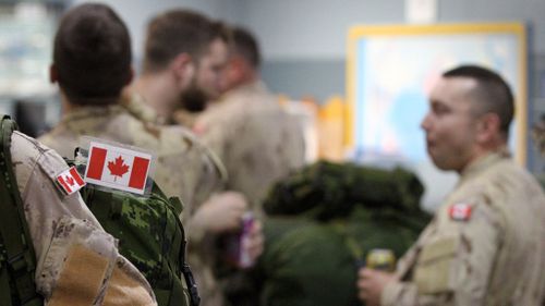 Canadian forces left Toronto just days ago to join the fight in the Middle East. (AP)