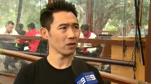 A cafe worker told 9NEWS about the woman's 'shocked' reaction after the attack. (9NEWS)