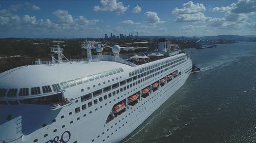 The trio were rescued by a team from P&O's Pacific Dawn cruise ship.