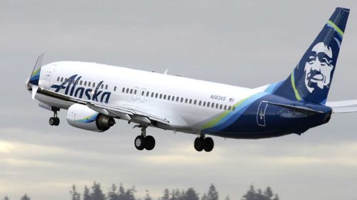 An Alaska Airlines plane. (AAP)