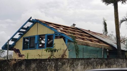 Damage by two cyclones in Vanuatu.