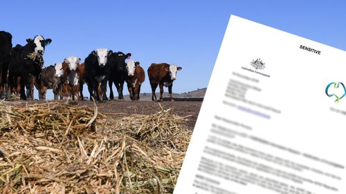 Stock image of NSW drought with composite ACNC document.