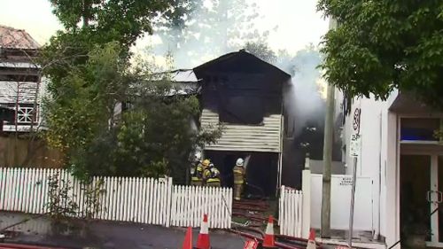 Firefighters extingushed the blaze. Picture: 9NEWS