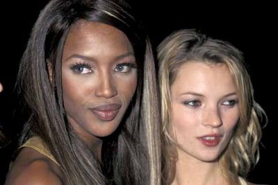 A friendship with Naomi Campbell cemented the two as the model elite, often being spotted together on the runway and glamorous parties. Jel face. <br/>