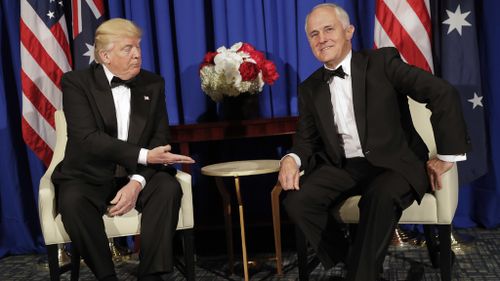 Donald Trump and Malcolm Turnbull met in New York last month. (AAP)