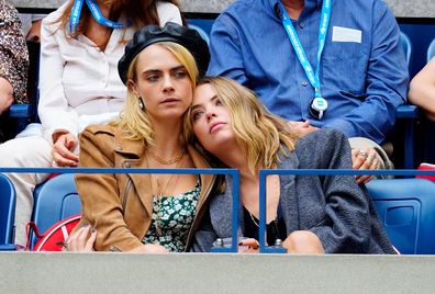 Cara Delevingne and Ashley Benson attend the 2019 US Open Women's final on September 07, 2019 in New York City.