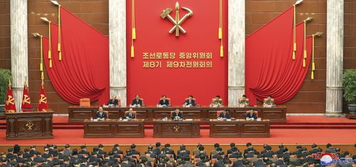 North Korean leader Kim Jong Un holds a year-end plenary meeting of the ruling Workers' Party in Pyongyang, North Korea