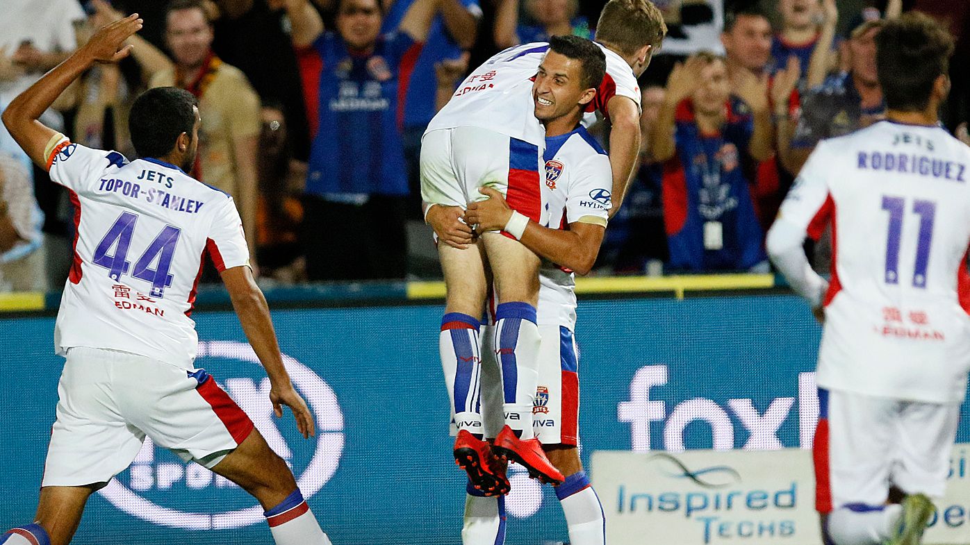 Newcastle Jets belt Central Coast Mariners with 8 A-League goals
