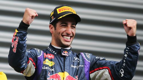 Daniel Ricciardo's win was his third for the season. (AAP)