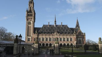 A view of the Peace Palace, which houses the International Court of Justice, or World Court, in The Hague, Netherlands, on Jan. 26, 2024.