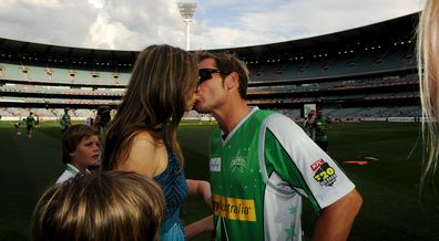 Liz Hurley and Shane Warne