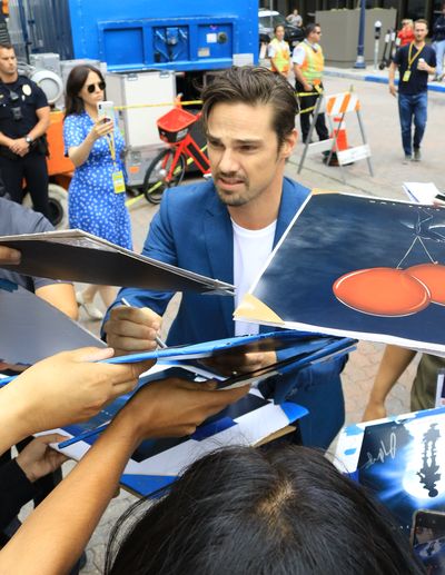 Modern day Beast and upcoming Pennywise victim Jay Ryan attends San Diego Comic-Con.