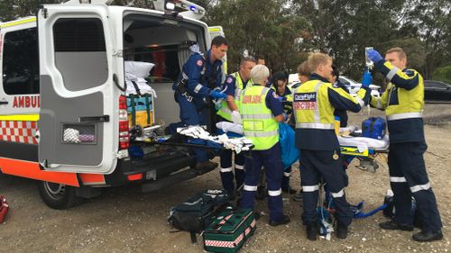 The girl was taken to Westmead Hospital by ambulance. (Careflight)